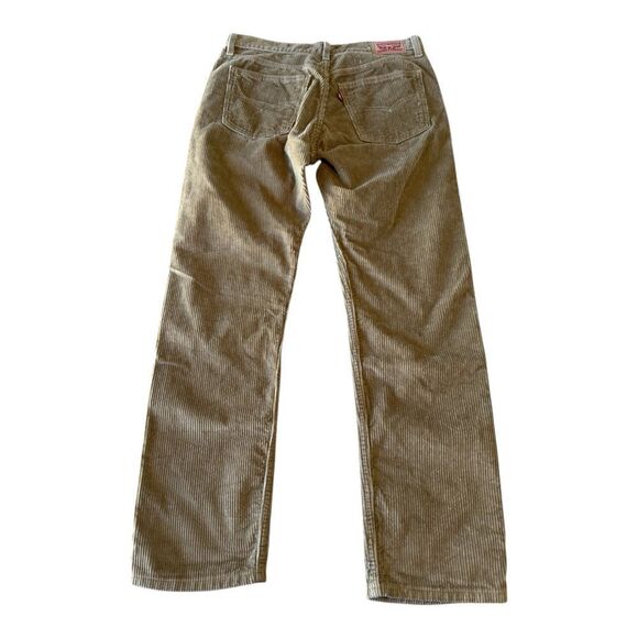Levi's 314 Shaping Straight relaxed Corduroy Pants Women's Size 30x30 Tan - Picture 2 of 8